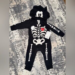 Disney Mickey Mouse Skeleton Onesie